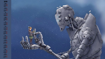 Картинка календари фэнтези девочка робот