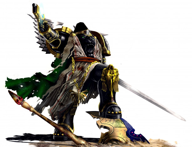 Обои картинки фото видео игры, warhammer 40k, оружие, фон, существо