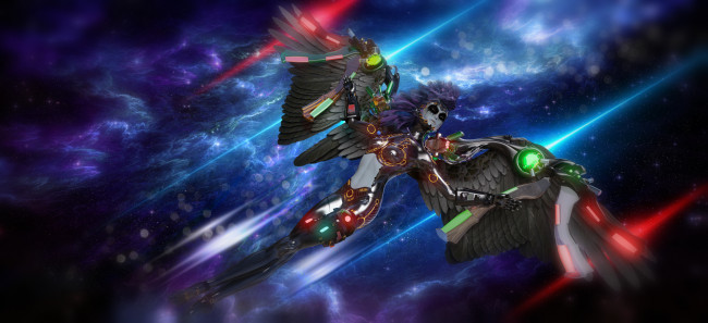 Обои картинки фото 3д графика, существа , creatures, взгляд, девушка, фон