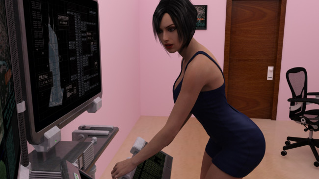 Обои картинки фото 3д графика, люди , people, девушка, фон, взгляд