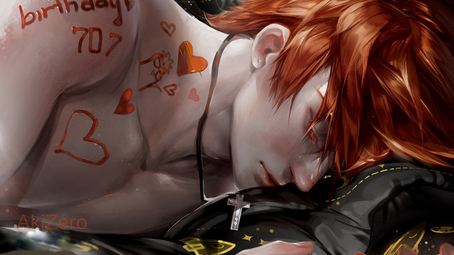 Обои картинки фото аниме, mystic messenger, парень