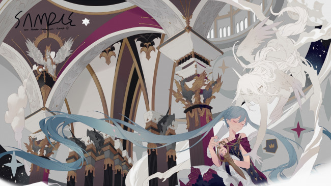 Обои картинки фото аниме, vocaloid, девушка