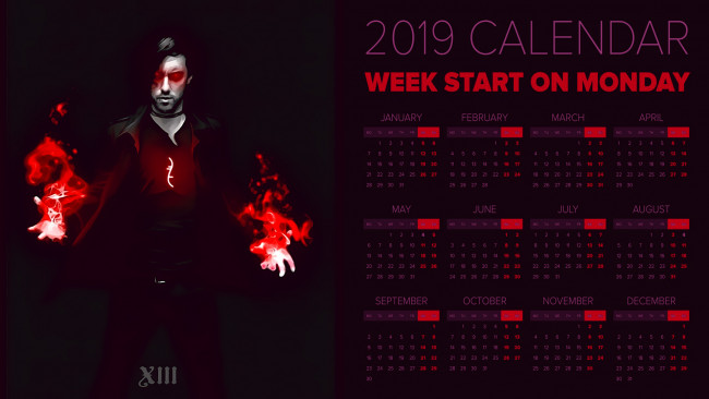 Обои картинки фото календари, фэнтези, магия, мужчина