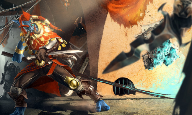 Обои картинки фото видео игры, world of warcraft, униформа, существо, фон, оружие