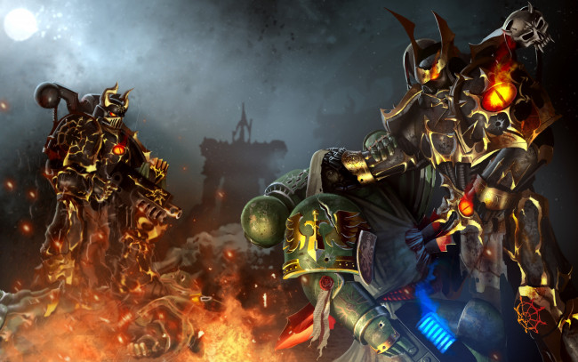 Обои картинки фото видео игры, warhammer 40k, фон, солдаты