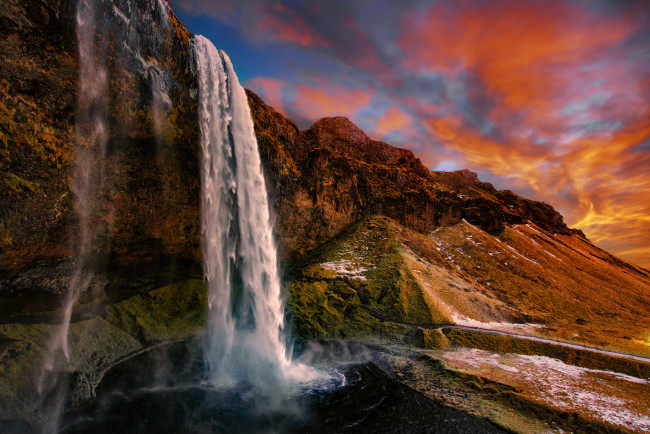 Обои картинки фото природа, водопады, простор