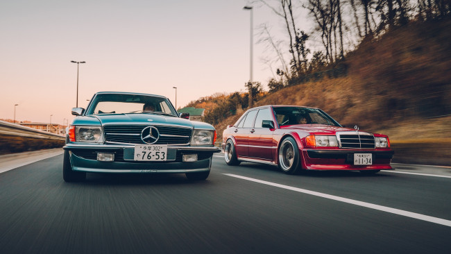 Обои картинки фото автомобили, mercedes-benz, sl450, 190e