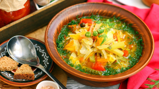 Обои картинки фото еда, первые блюда, суп, овощной