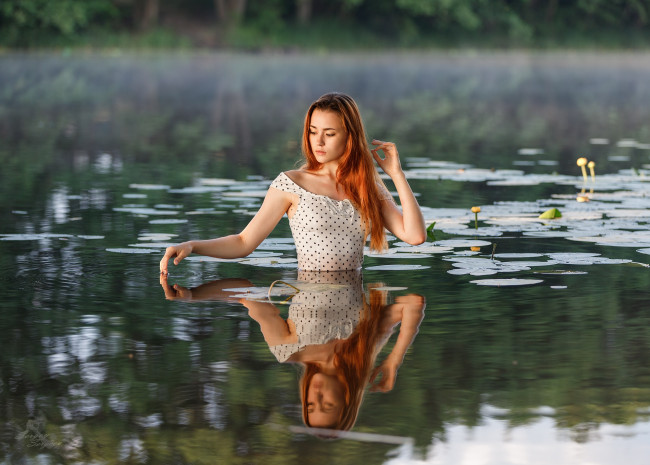 Обои картинки фото девушки, - рыжеволосые и разноцветные, девушка, красивая, супер, секси, няша, нежная, классная, модница, лапочка, мадам