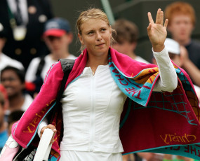 Картинка девушки мария+шарапова теннисистка полотенце люди