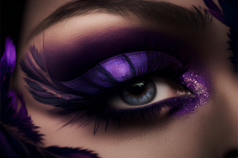 Картинка разное глаза макияж