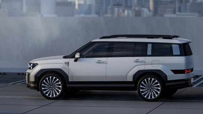 Обои картинки фото hyundai santa fe 2024, автомобили, hyundai, santa, fe, семейный, кроссовер, профиль, пятое, поколение