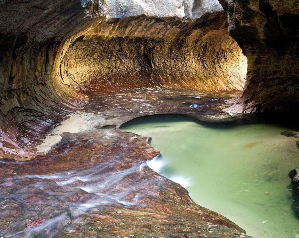 Обои картинки фото природа, реки, озера, пещера, озеро