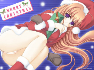 Картинка аниме merry chrismas winter