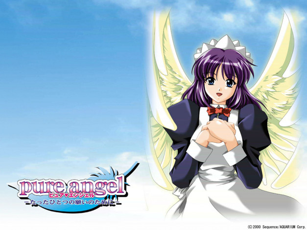 Обои картинки фото аниме, angels, demons, девушка, крылья, ангел