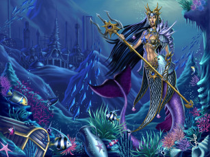 Картинка фэнтези русалки