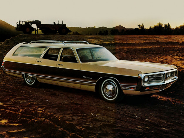 Обои картинки фото 1972, chrysler, town, country, автомобили
