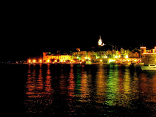 Картинка города огни ночного