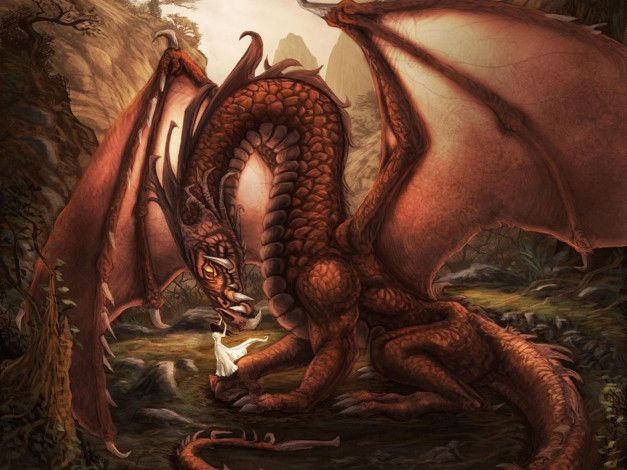 Обои картинки фото фэнтези, драконы