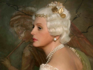 Картинка Татьяна+Ташкова девушки жемчуг диадема парик