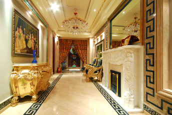 Картинка интерьер дворцы музеи камин комната