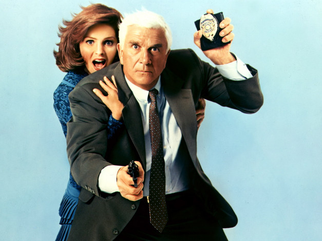Обои картинки фото the, naked, gun, 2&, 189, smell, of, fear, кино, фильмы, leslie, nielsen, priscilla, presley