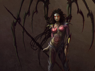Картинка starcraft ii wings of liberty видео игры queen blades sarah kerrigan