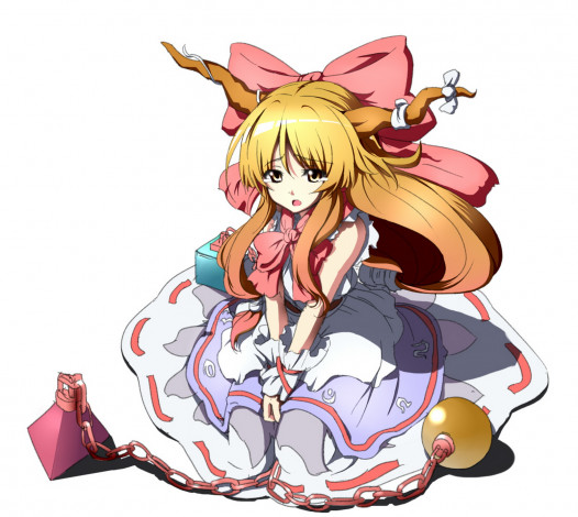 Обои картинки фото аниме, touhou, суйка, ибуки