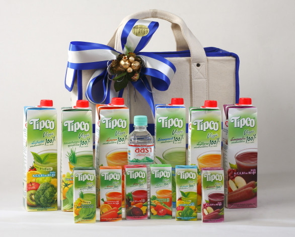 Обои картинки фото бренды, tipco, соки, лента, сумка