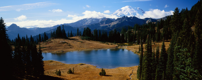 Обои картинки фото природа, реки, озера, лес, река, горы