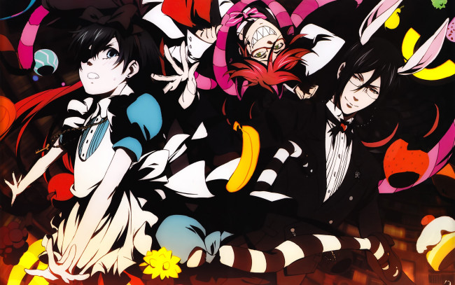 Обои картинки фото аниме, kuroshitsuji
