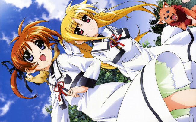 Обои картинки фото аниме, mahou, shoujo, lyrical, nanoha