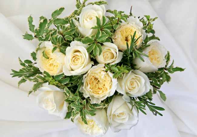 Обои картинки фото цветы, букеты, композиции, розы, листья