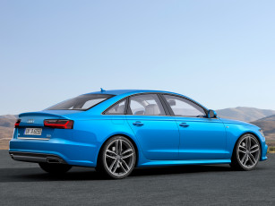 Картинка автомобили audi a6 3-0t quattro s-line sedan 4g-c7 2014г синий