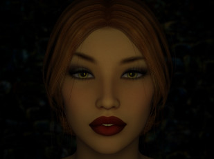 Картинка 3д+графика портрет+ portraits девушка взгляд глаза