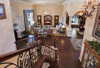 Картинка интерьер холлы +лестницы +корридоры лестница стиль цветы