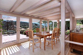 Картинка интерьер столовая стиль дизайн мебель люстры