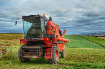 Картинка техника комбайны комбайн поле
