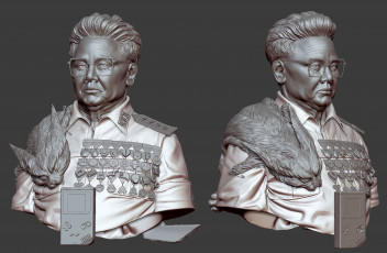 Картинка 3д+графика _science+fiction мужчина фон портрет