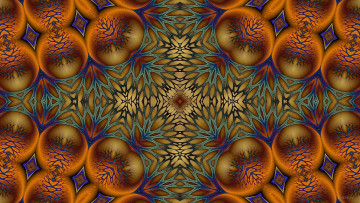 Картинка 3д+графика фракталы+ fractal цвета узор фон