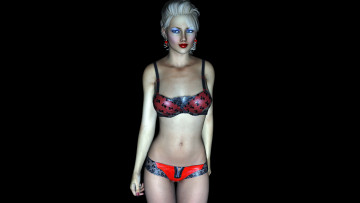 Картинка 3д+графика люди+ people фон взгляд девушка