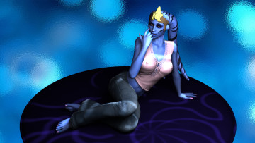 обоя 3д графика, существа , creatures, девушка, фон, взгляд