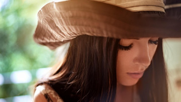 Картинка девушки -unsort+ лица +портреты шляпа девушка