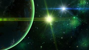 Картинка космос арт planet space звёзды планета