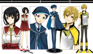 Картинка аниме dyurarara sonohara anri ryuugamine mikado kida masaomi дюрарара