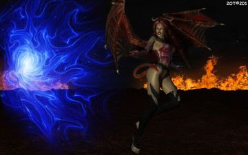 Картинка 3д+графика фантазия+ fantasy огонь кастаника магия