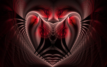 Картинка 3д+графика фракталы+ fractal цвета фон узор