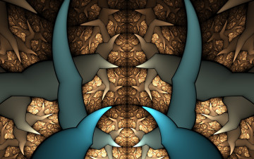 Картинка 3д+графика фракталы+ fractal цвета фон узор