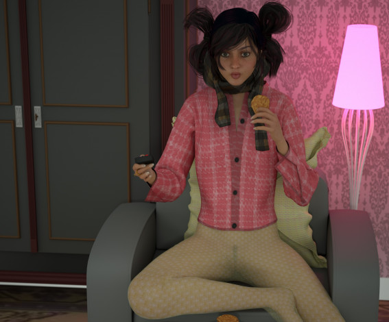 Обои картинки фото 3д графика, люди , people, взгляд, девушка