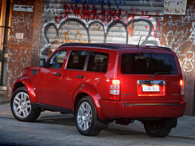 Обои картинки фото автомобили, dodge, caliber, srt4, eu-spec, pm, красный